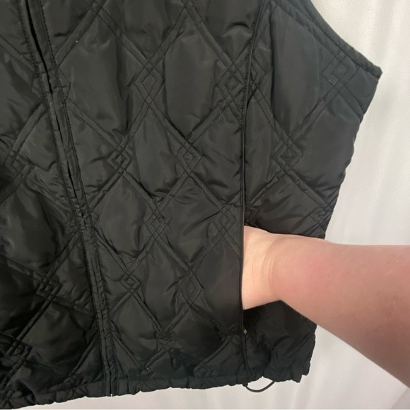 EUC vintage Eddie Bauer down filled vest, black size XL capsule wardrobe outdoor - Picture 4 of 15